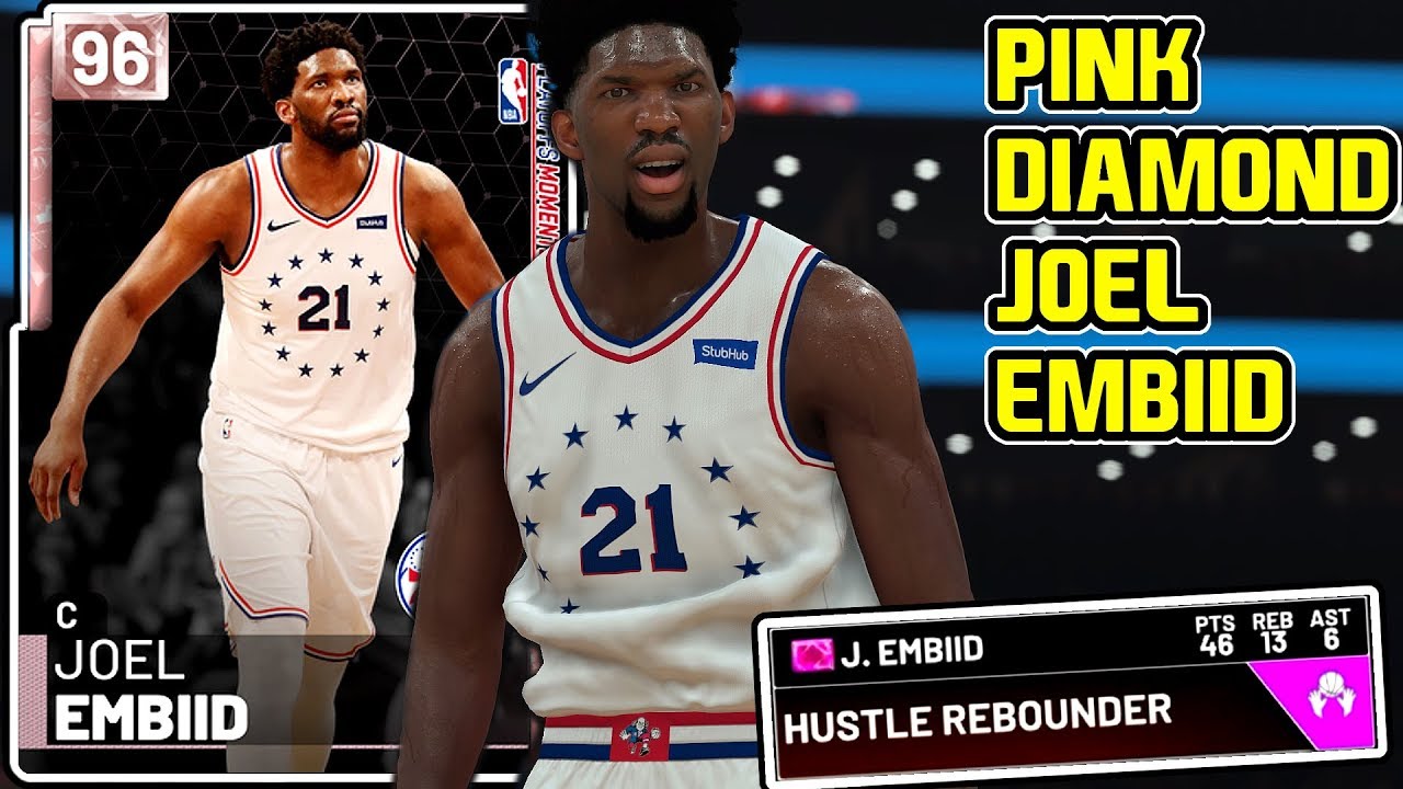 PINK DIAMOND JOEL EMBIID GAMEPLAY! IS THE PROCESS WORTH IT? NBA 2k19 MyTEAM