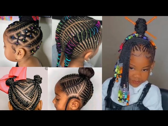 CUTE & EASY KIDS KNOTLESS BOX BRAIDS WITH BEADS ✨💕 