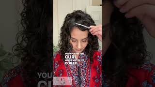 How to Fix Curly Bangs &amp; Face Framing Curls #curlyhairtips