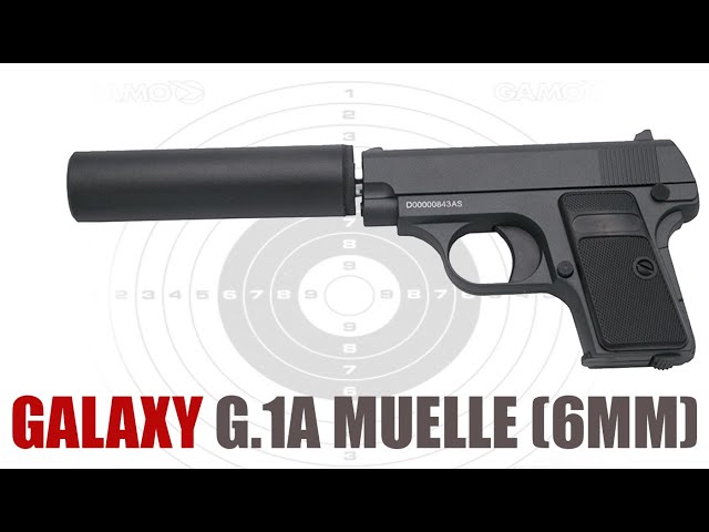 ✓ GENÉRICO Galaxy G.1A - Pistola de airsoft muelle (6mm) 