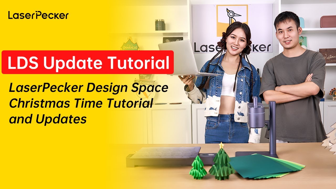 Laserpecker design space updation tutorials with christmas youtube