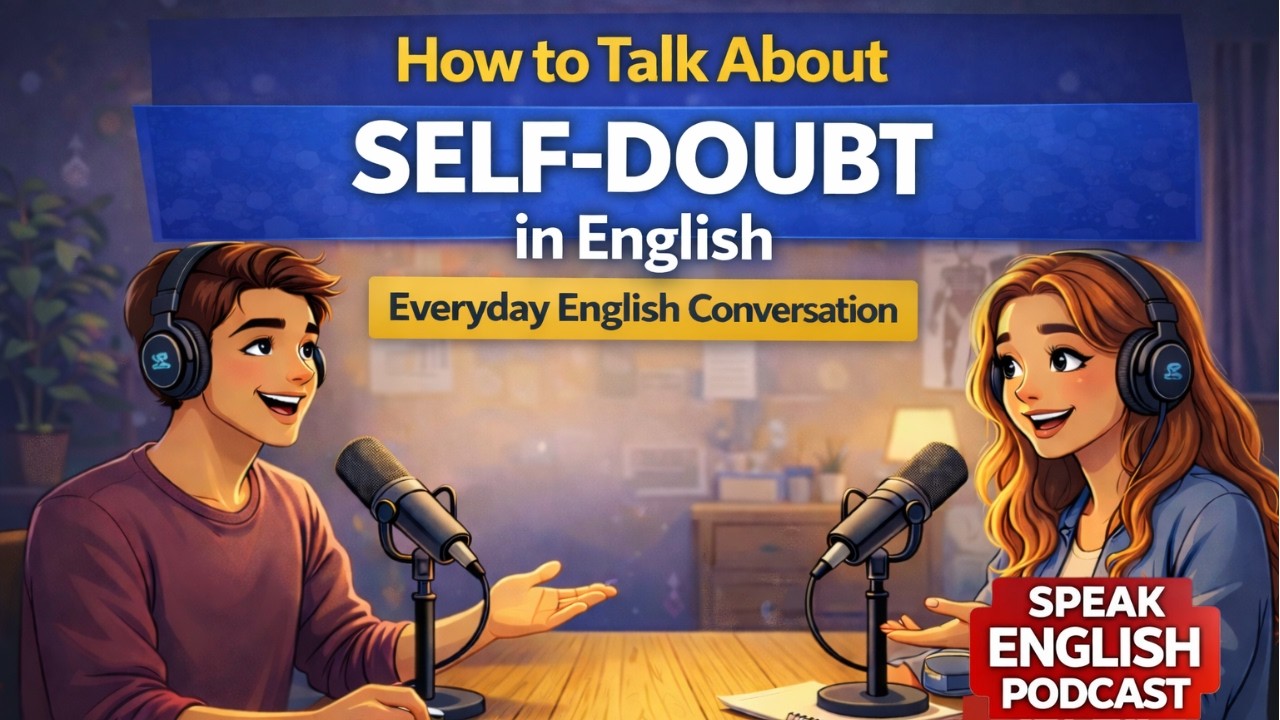 How to Talk About Self-Doubt in Everyday English | Slow Conversation Podcast (Fluent Speaking)