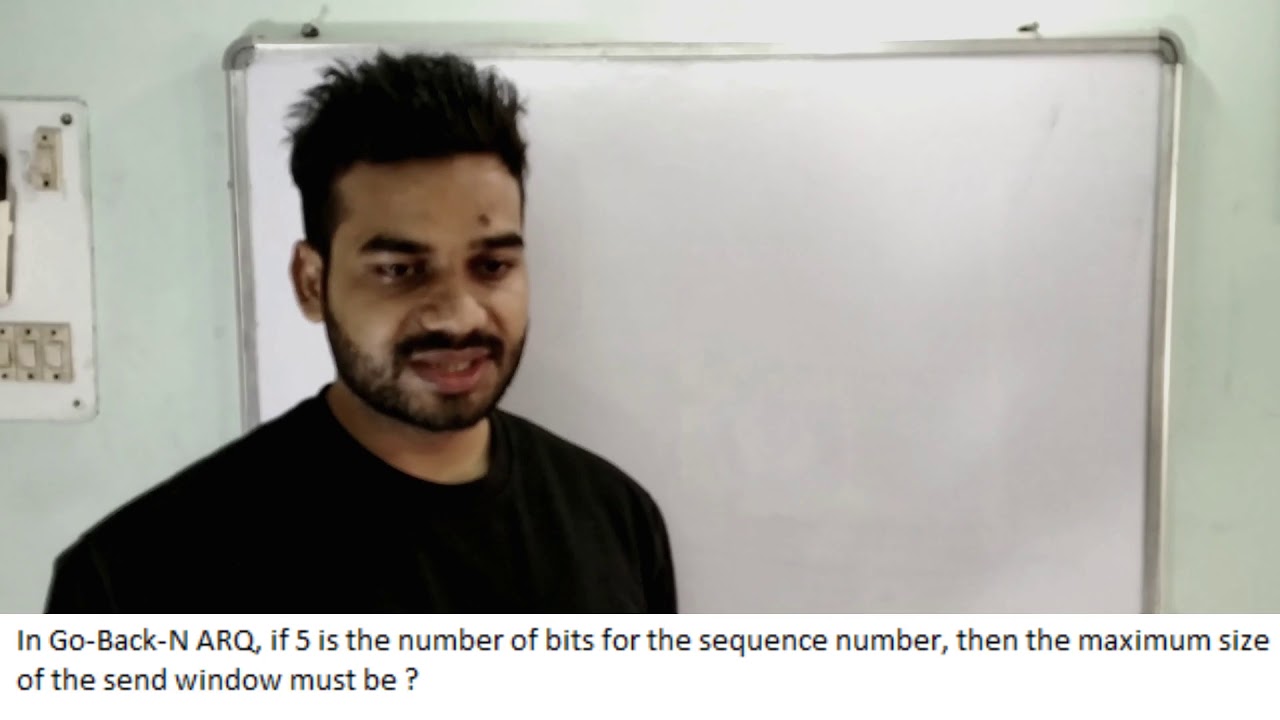 Questions asked in GATE on window size of Sliding window Protocol YouTube