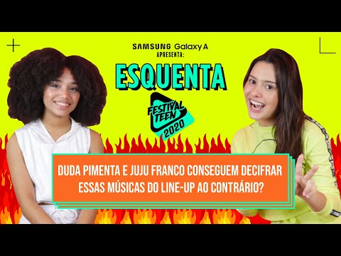 JUJU FRANCO e DUDA PIMENTA tentam acertar músicas invertidas do line-up do FT 2020