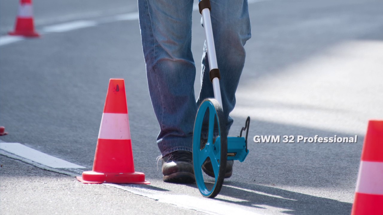 BOSCH Professional Measuring Wheel 32cm | 1m | Range 9999.9m