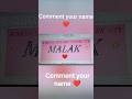 MALAK Name Art Beautiful Name Design Name Series Shorts Nameart