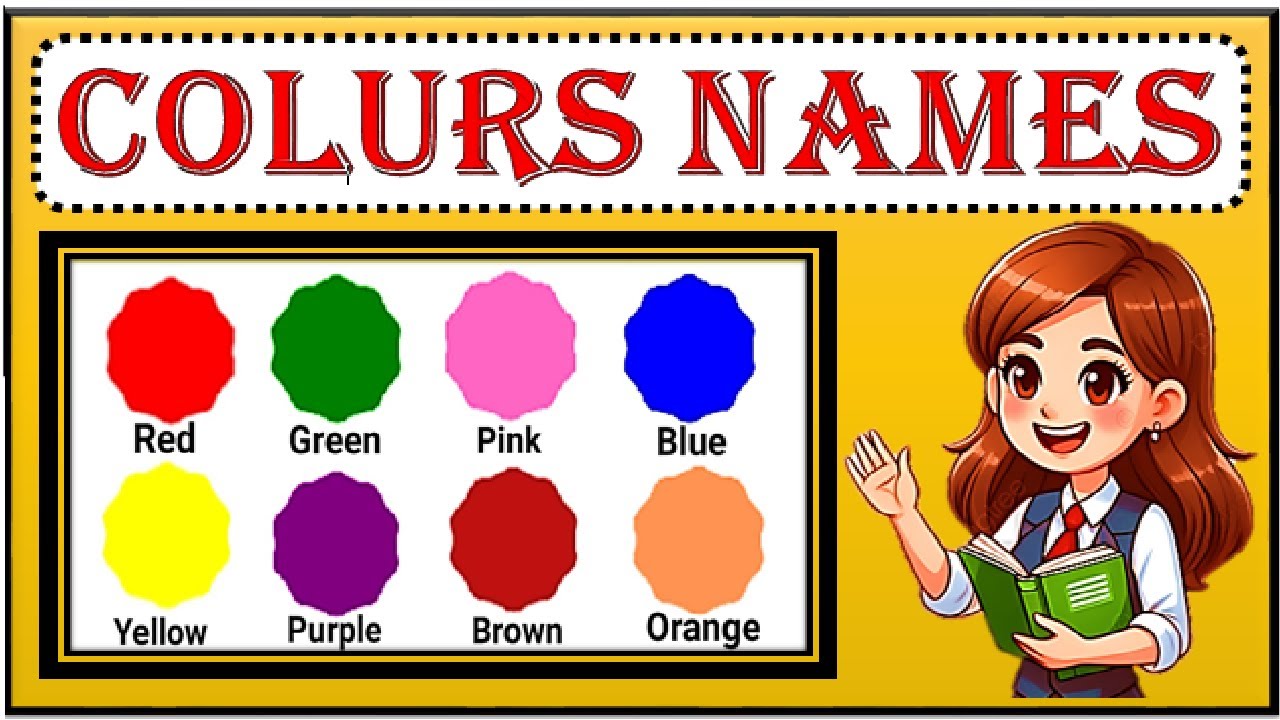 All Colors Name in English 🌈 | Learn Colors with Pictures & Pronunciation | Easy & Fun for Kids**