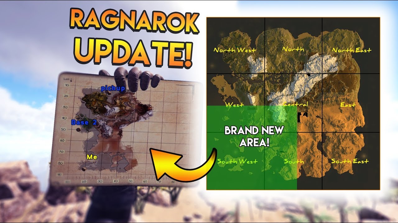 Ark survival evolved карта ragnarok