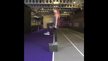 DB Step Up with Knee Drive