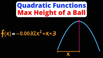 Max Height of a Ball Word Problem | Quadratic Functions | Eat Pi