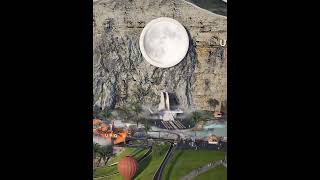Inside a Lava Starlight Retreat 🌋✨ | AI Architecture Concept #shorts