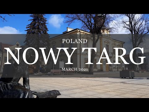 [4K] Poland Nowy Targ Rynek 2021
