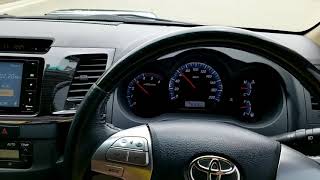 Toyota Fortuner 2.5G VNT 4x4  0-100 KMH 2KD Stock No Remap 2013 -2015