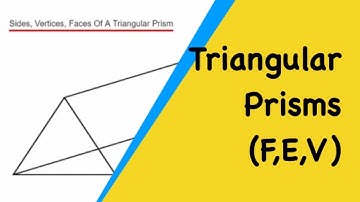 Triangular Prisms, How To Work Out The Sides, Vertices, Faces Of A Triangular Prism