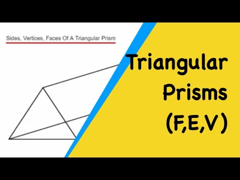 Video: Hoe vind je de zijkanten van een driehoekig prisma?