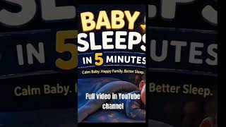 Baby Sleep Fast (No Crying)🌙 #babysleep #whitenoise #sleepmusic #newborn #baby #sleep #shorts #usa