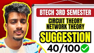 LIVE🛑Btech 3rd Semester NETWORK/CIRCUIT THEORY Suggestion🔥😱#makaut 