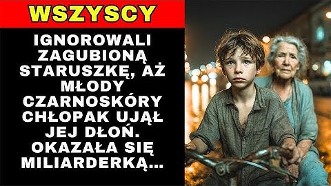 Wszyscy ignorowali zagubioną staruszkę, aż młody czarnoskóry chłopak ujął jej dłoń. Okazała się...
