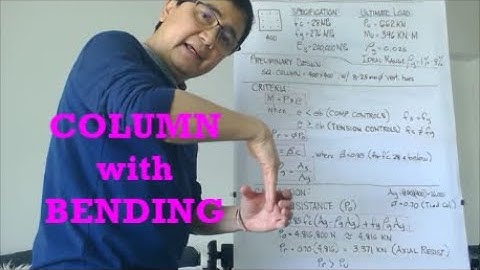 COLUMN with BENDING - Tagalog Tutorial