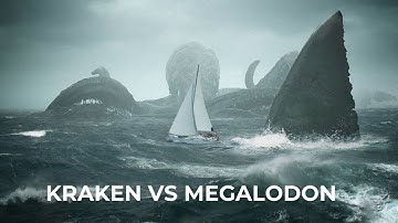 What If a Megalodon Shark Fought the Kraken?