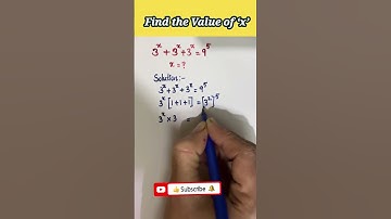 #find the value of ‘x’ #algebra #maths #mathshorts