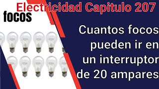 Player Profile How many light bulbs can go on a 20-amp breaker | electrical installation ch. 207