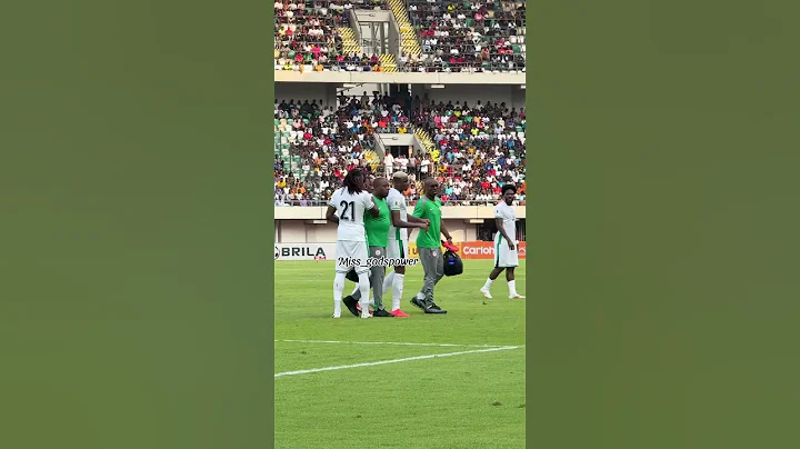 The moment Victor Osimhen had to come off due to injury #miss_godspower #supereagles #osimhen