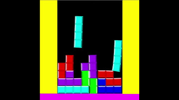 Softbody Tetris simulation in Algodoo #Tetris #ASMR #Shorts