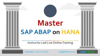 Master Sap Abap On Hana Training - March 19 2022 Batch