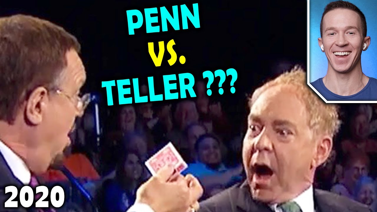 Magician reacts to penn tricking teller on penn and teller fool