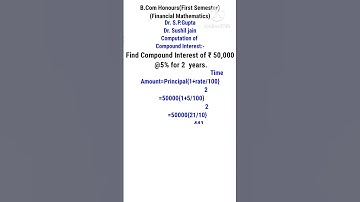 FINANCIAL MATHEMATICS B.Com & B.Com HONOURS #shorts #viral #youtube #shortsfeed #shortvideo #study