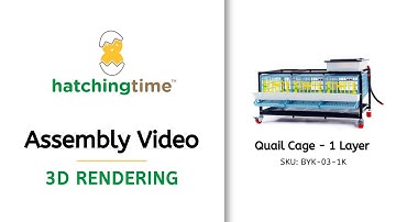 Assembly Guide (3D): Quail Cage - 1 Layer | Hatching Time, Cimuka