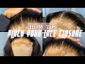 HOW TO PLUCK YOUR LACE CLOSURE | BEGINNER FRIENDLY