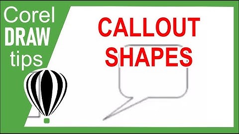 Callout Shapes tool in CorelDRAW