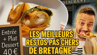 Les MEILLEURS RESTOS les MOINS CHERS de Bretagne 😱🍴
