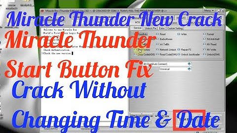 Miracle Thunder New Crack & Fixing Start Button Eror