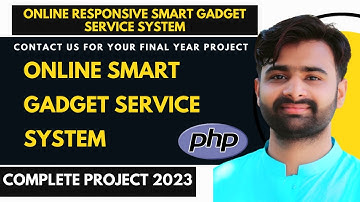 Online Responsive Smart Gadget Store with Installation Service Project in PHP MySQL VU Project 2023