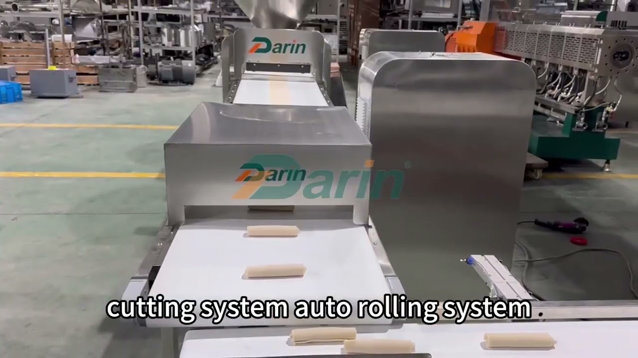 Automatic Chicken Meat Roll Snacks Coated Meat Slurry Processing Line-Darin Treat & Feed Technology