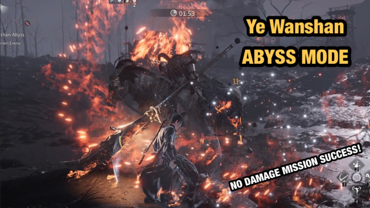 Ye Wanshan (Abyss Mode) NO HIT Mission Clear | Where Winds Meet