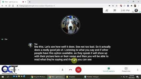 Enabling and Using Text Captions in Google Meet
