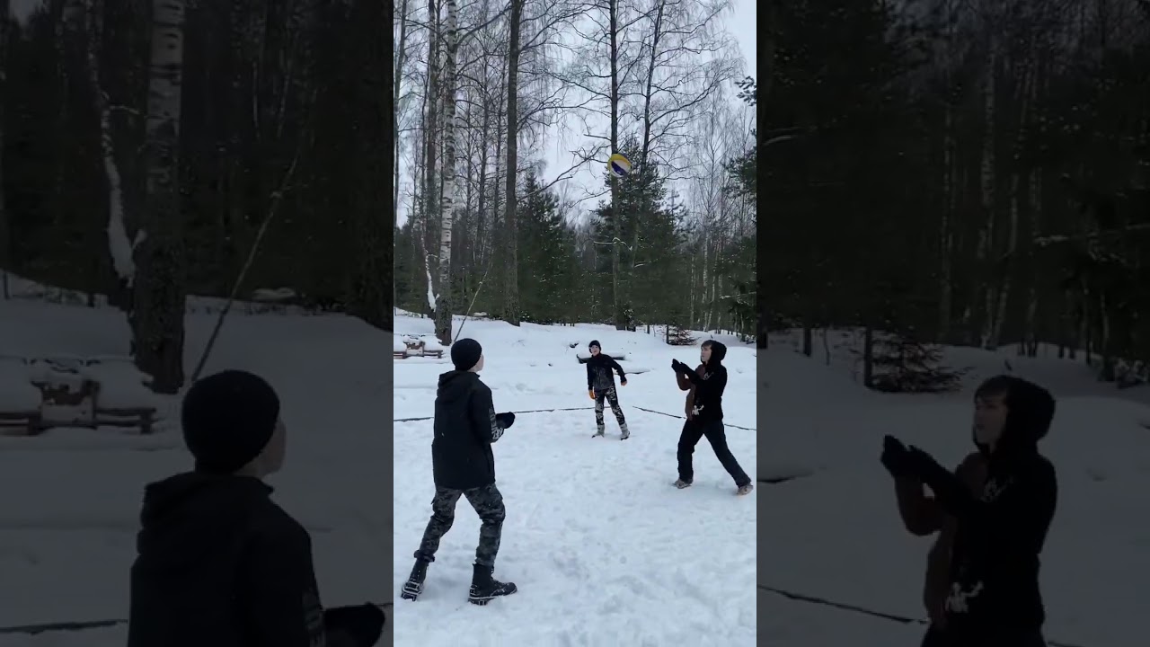 Снежный волейбол ❄️🏐 