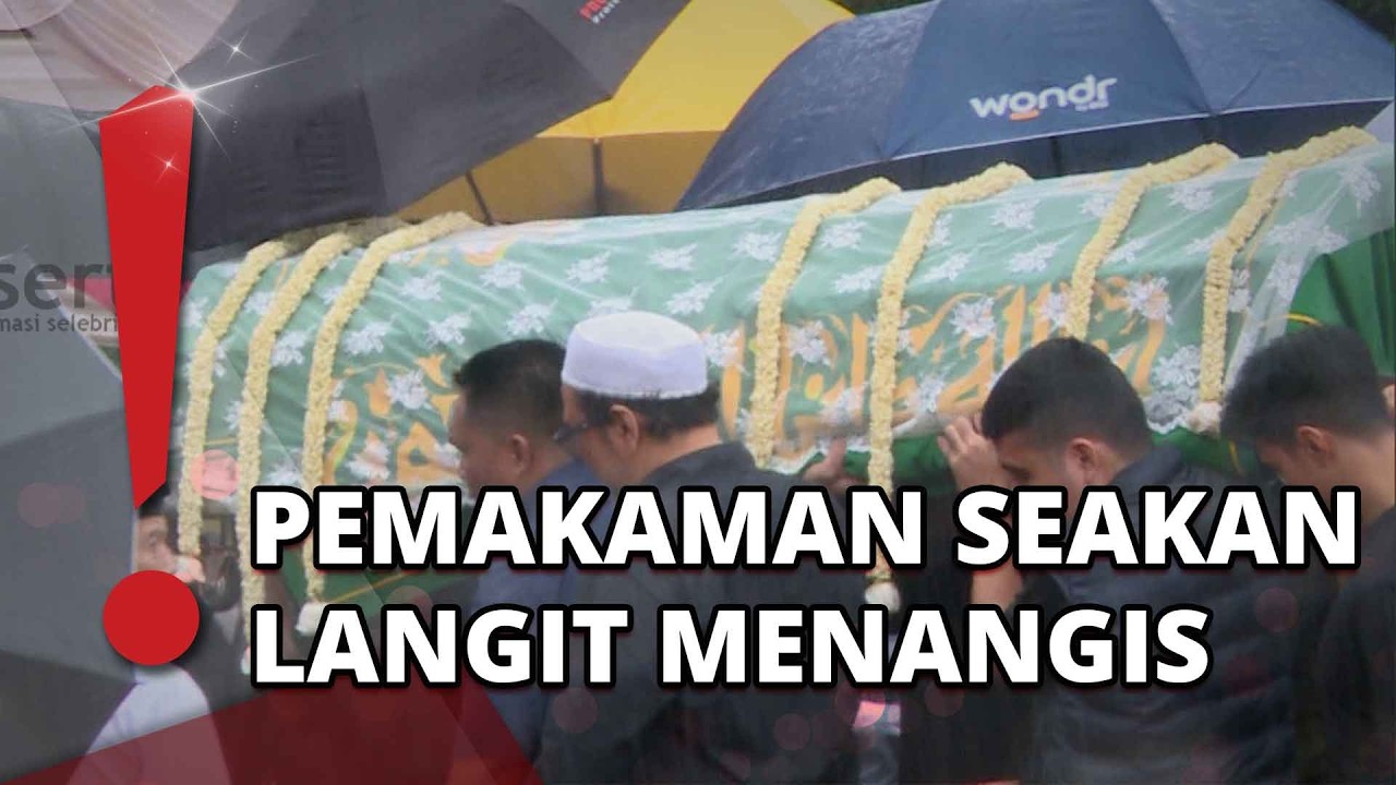 Pemakaman Vidi Aldiano Diiringi Hujan Deras-Tangisan Banyak Pelayat