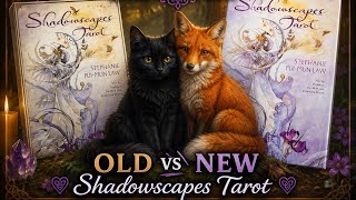 Old Edition of Shadowscapes Tarot vs New Borderless Edition ⚖️ Side-by-Side Comparison