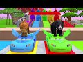 Long Slide Game With Cow Elephant Gorilla Hippopotamus Tiger 3d Animal Game Funny gg 109