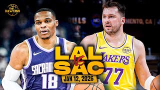 Los Angeles Lakers Vs Sacramento Kings Full Game Highlights Jan 12, 2026 Freedawkins