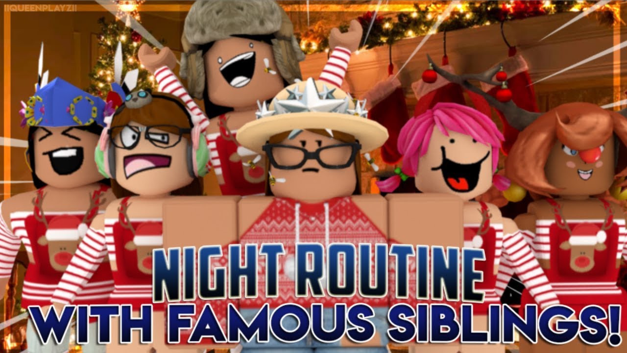 Roblox Bloxburg Childs Night Routine With Famous Siblings - famous sibling roblox games