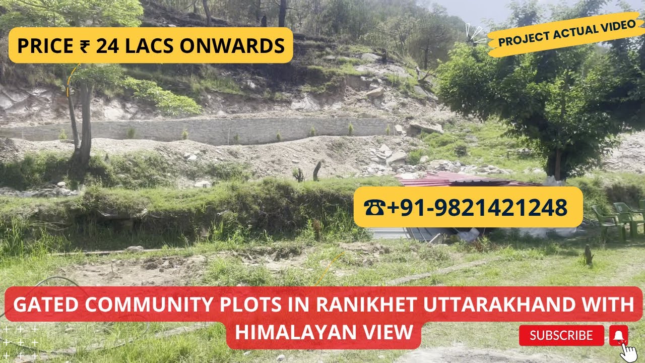 Gated Community Plots In Ranikhet Uttarakhand With Himalayan View |☎️+91-9821421248 |₹25 Lacs 
