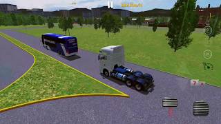 Tráfego de ônibus passando pela Rodoviária de Palmas - World Truck Driving Simulator screenshot 3
