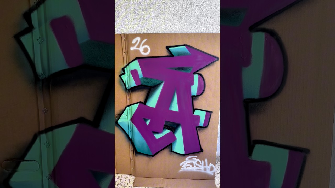 Cómo mejorar tu graffiti con spray letra A