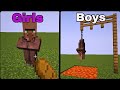 girls vs boys playing minecraft #minecraft #meme #memes